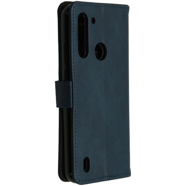 imoshion Luxe Bookcase Motorola Moto G8 Power Lite - Donkerblauw