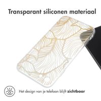 imoshion Design hoesje Apple iPhone SE (2022 / 2020) / 8 / 7 - Golden Leaves Transparant