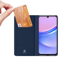 Dux Ducis Slim Softcase Bookcase Samsung Galaxy A15 (5G/4G) - Donkerblauw