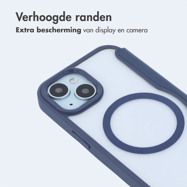 imoshion Transparante Bookcase met MagSafe Apple iPhone 15 - Blauw