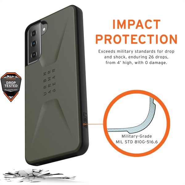 UAG Civilian Backcover Samsung Galaxy S21 - Olive