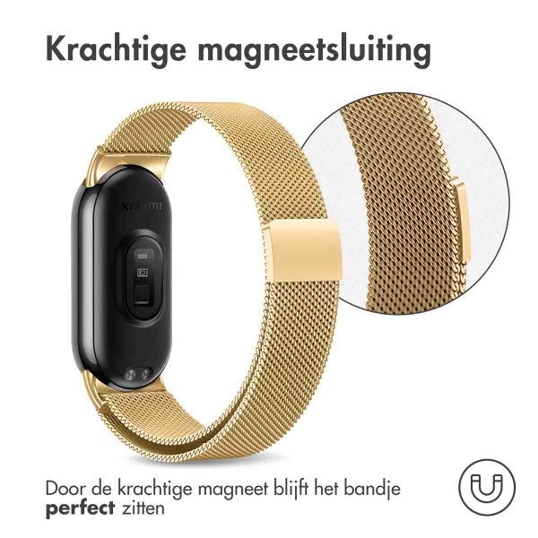 imoshion Milanees magnetisch bandje Xiaomi Smart Band 8 / 9 - Goud