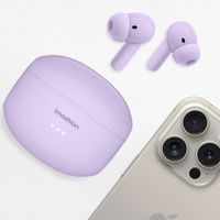 imoshion Aura Pro In-Earbuds - Draadloze oordopjes - Bluetooth draadloze oortjes - Met ANC noise cancelling functie - Lavender Lilac