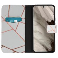 imoshion Design Softcase Bookcase Google Pixel 8 - White Graphic