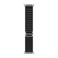 Apple Alpine Loop Band Apple Watch Series 1 - 11 / SE / Ultra (44/45/46/49 mm) - Maat M - Black / Natural Titanium