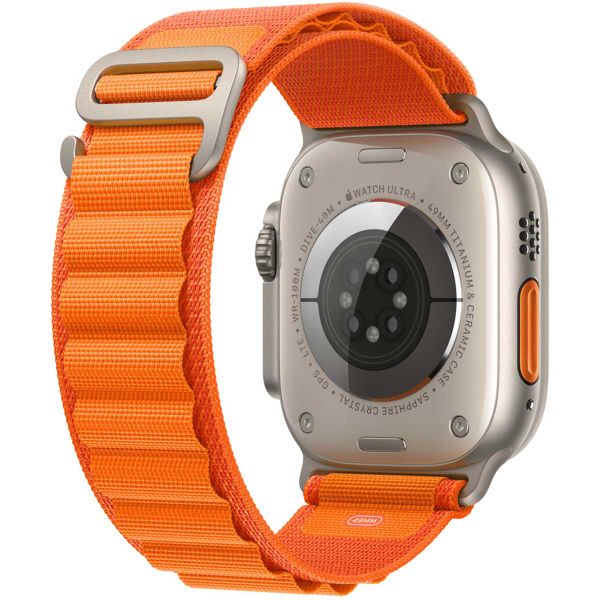 Apple Alpine Loop Band Apple Watch Series 1-10 / SE / Ultra (2) - 42/44/45/46/49 mm - Maat S - Oranje