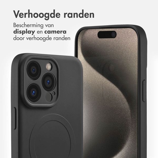 imoshion Color Backcover met MagSafe Apple iPhone 15 Pro Max - Zwart