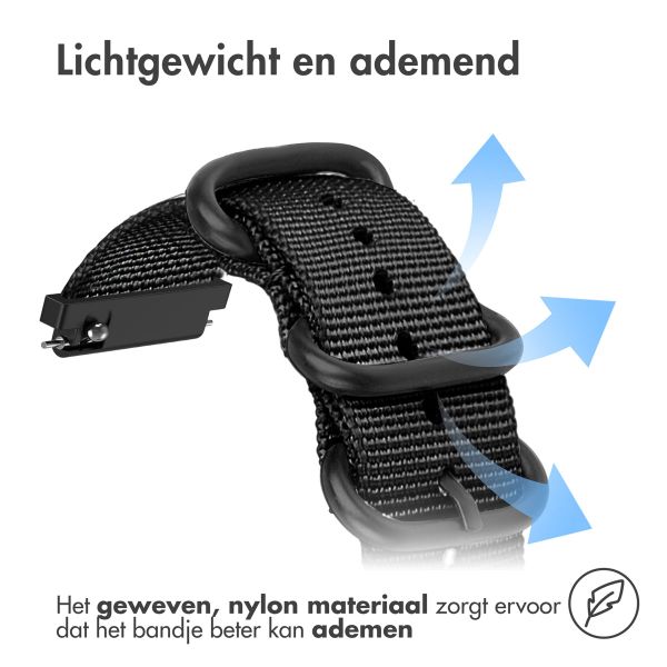 imoshion Nylon bandje - Universeel 20 mm aansluiting - Zwart