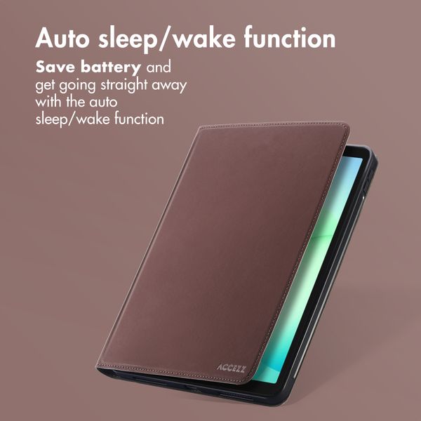 Accezz Classic Tablet Case Samsung Galaxy Tab A11 Plus - Brown