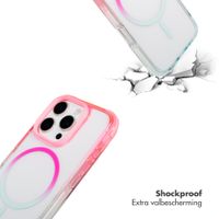 Selencia Gradient Backcover met MagSafe Apple iPhone 16 Pro - Roze / Blauw