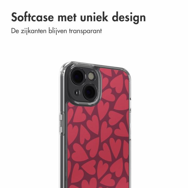 imoshion Design hoesje Apple iPhone 14 - Hearty Coral Dust