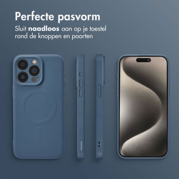 imoshion Color Backcover met MagSafe Apple iPhone 15 Pro Max - Donkerblauw