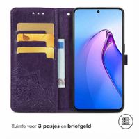 imoshion Mandala Bookcase Oppo Reno 8 Pro 5G - Paars