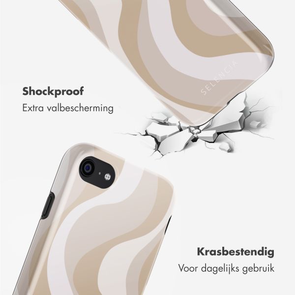 Selencia Vivid Tough Backcover iPhone SE (2022 / 2020) / 8 / 7 - Desert Waves Beige