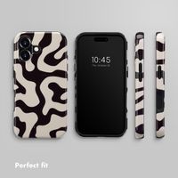 Selencia Vivid Back Cover with MagSafe Apple iPhone 16 - Art Wave Black