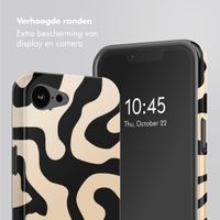 Selencia Vivid Backcover met MagSafe Apple iPhone 16e - Art Wave Black