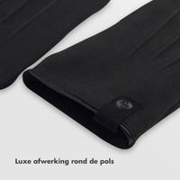 Selencia Suède Look Touchscreen Handschoenen - Mannen - Maat L - Zwart