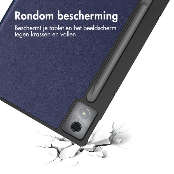 imoshion Trifold Bookcase Lenovo Idea Tab Pro - Donkerblauw