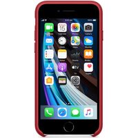 Apple Leather Backcover iPhone SE (2022 / 2020) - Red