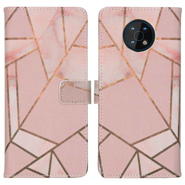 imoshion Design Softcase Bookcase Nokia G50 - Pink Graphic