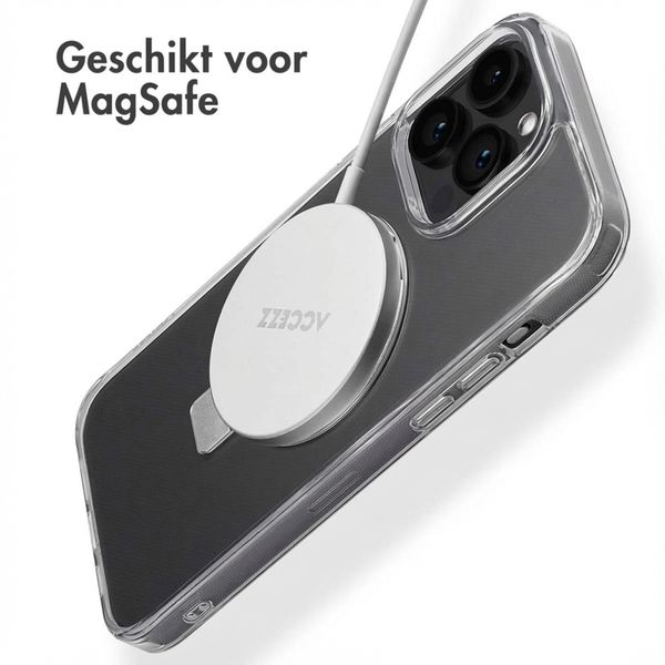 Accezz Ring Stand Backcover met MagSafe Apple iPhone 14 Pro Max - Transparant
