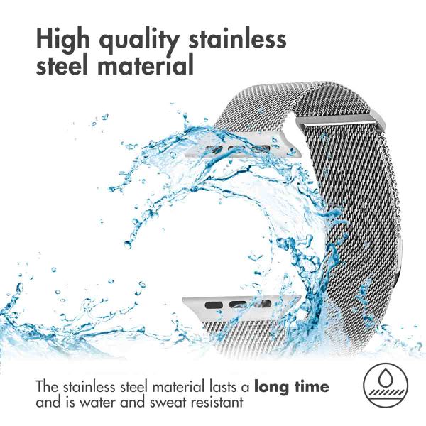 imoshion Milanese magnetic band Apple Watch | 44/45/46/49 mm - Size S - Silver
