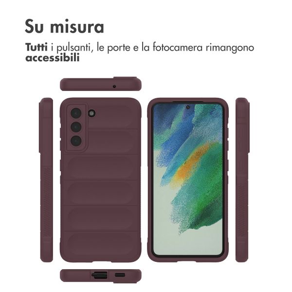 imoshion EasyGrip Backcover Samsung Galaxy S21 FE - Aubergine