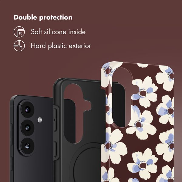 Selencia Vivid Back Cover Samsung Galaxy S26 - Choco Flower Pop