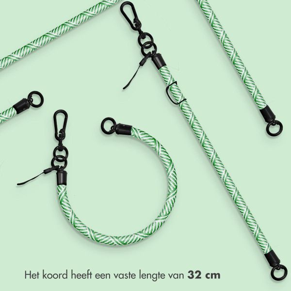 imoshion Universeel polsbandje one size - 10 mm dik - Groen / Wit