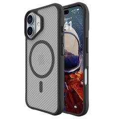 imoshion Rugged Hybrid Carbon Case met MagSafe iPhone 16 Plus - Zwart