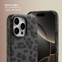 Selencia Sabi Back Cover Panther Print with MagSafe Apple iPhone 16 Pro Max - Midnight Black