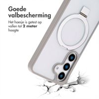 Accezz Ring Stand Backcover met MagSafe Samsung Galaxy S25 Plus - Grijs