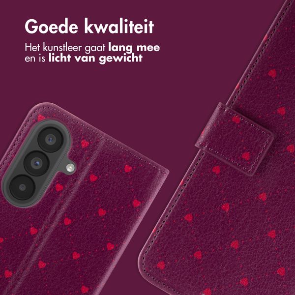imoshion Design Bookcase Samsung Galaxy A57 (5G) - Crush Check Coral Dust