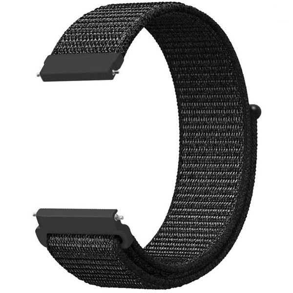 imoshion Nylon bandje Samsung Galaxy Watch 3 (45 mm) / Watch (46 mm) / Gear S3 Frontier / Gear S3 Classic (22 mm) - Zwart