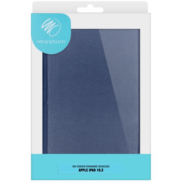 imoshion 360° draaibare Bookcase iPad 7 (2019) / iPad 8 (2020) / iPad 9 (2021) 10.2 inch - Blauw