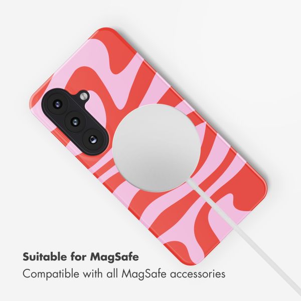 Selencia Vivid Back Cover with MagSafe Samsung Galaxy S26 - Dream Swirl Pink