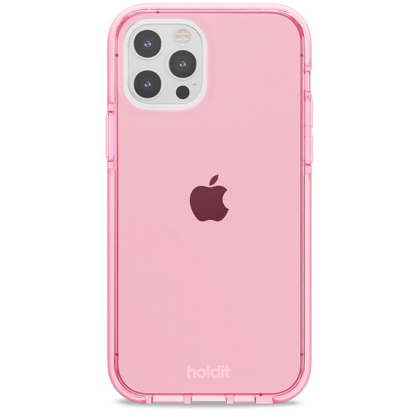 Holdit Seethru Case iPhone 12 (Pro) - Bright Pink