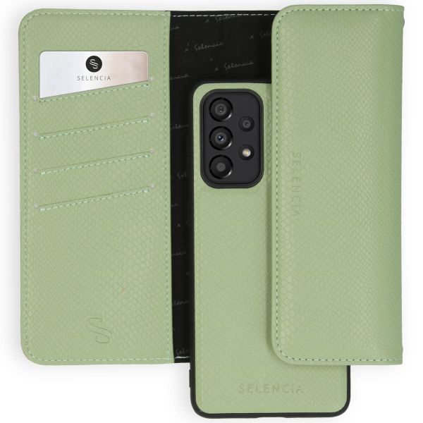 Selencia Tierra Uitneembare Slang Clutch Samsung Galaxy A33 - Groen