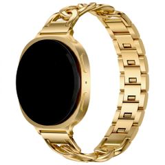 Selencia Chain bandje Samsung Galaxy Watch 9 (40/44mm) / Watch 8 (40/44mm) / Classic (46mm) - Goud