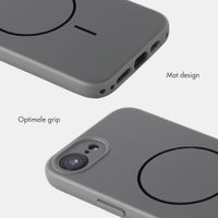 Accezz Grip Backcover met MagSafe Apple iPhone 17e / 16e - Grijs