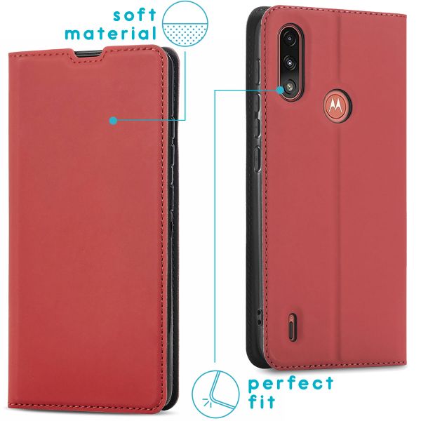 imoshion Slim Folio Bookcase Motorola Moto E7i Power - Rood