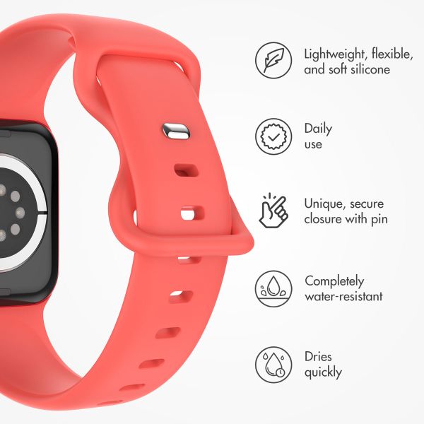 imoshion Silicone⁺ Strap Apple Watch | 38/40/41/42 mm - Size S/M - Coral