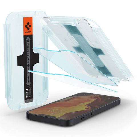 Spigen GLAStR EZ Fit Screenprotector 2 Pack + Applicator Apple iPhone 13 Mini