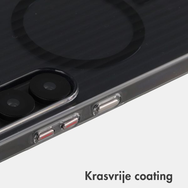 Accezz Lite Backcover met MagSafe | Fluted | Samsung Galaxy S25 Ultra - Zwart
