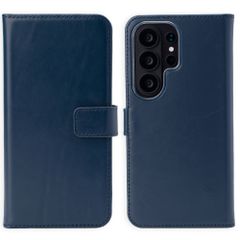 Selencia Genuine Leather Book Case Samsung Galaxy S26 Ultra - Dark Blue