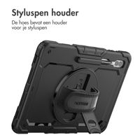 Accezz Rugged Backcover met schouderstrap Samsung Galaxy Tab S10 Ultra / Tab S9 Ultra - Zwart