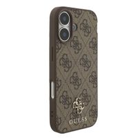 Guess 4G Metal Logo Backcover MagSafe Apple iPhone 17 - Bruin