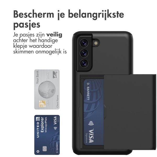 imoshion Backcover met pasjeshouder Samsung Galaxy S21 FE - Zwart