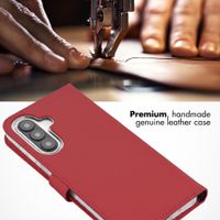 Selencia Genuine Leather Book Case Samsung Galaxy A27 (5G) - Red