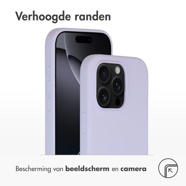 Accezz Liquid Silicone Backcover met MagSafe Apple iPhone 16 Pro - Paars